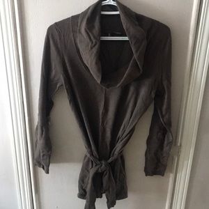 Dark green sweater tunic